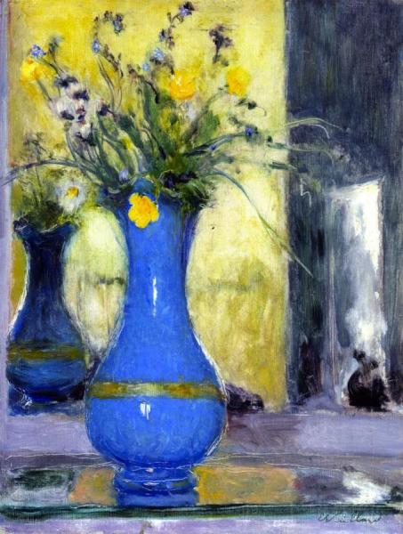The Blue Vase by Edouard Vuillard Oil Painting Reproductions