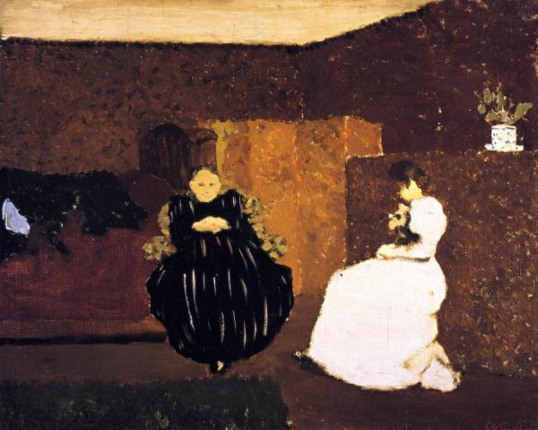 The Chat by Edouard Vuillard