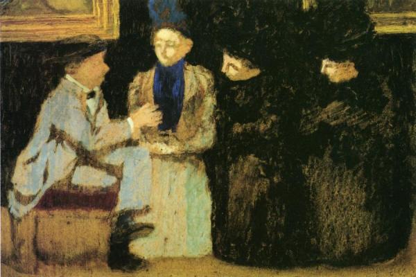 The  Discussion by Edouard Vuillard