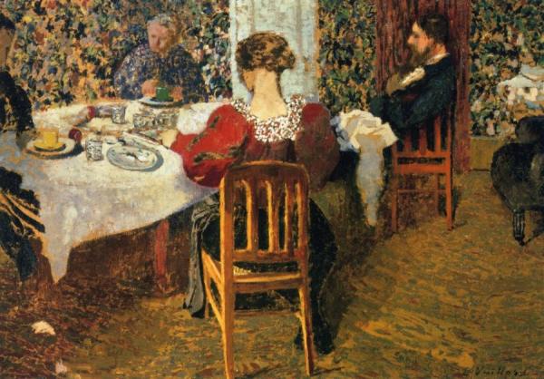 The End Of Breakfast At Madam Vuillard's by Edouard Vuillard Oil Painting Reproductions