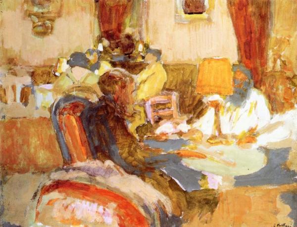 The Game Of Cards by Edouard Vuillard