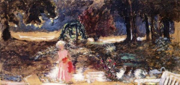 The Park Of The Chateau De Clayes by Edouard Vuillard