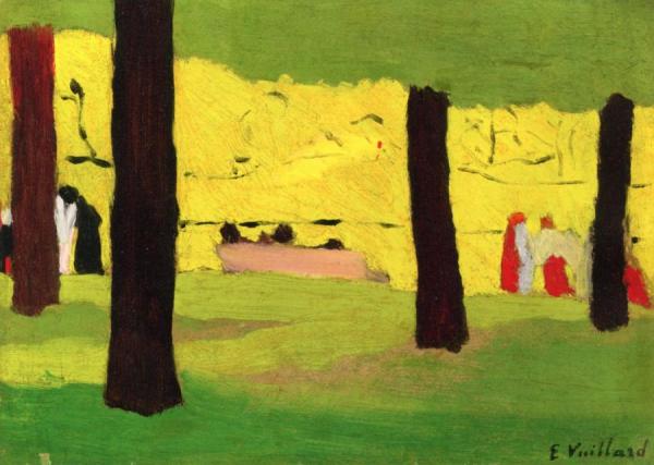 The Pink Bench by Edouard Vuillard