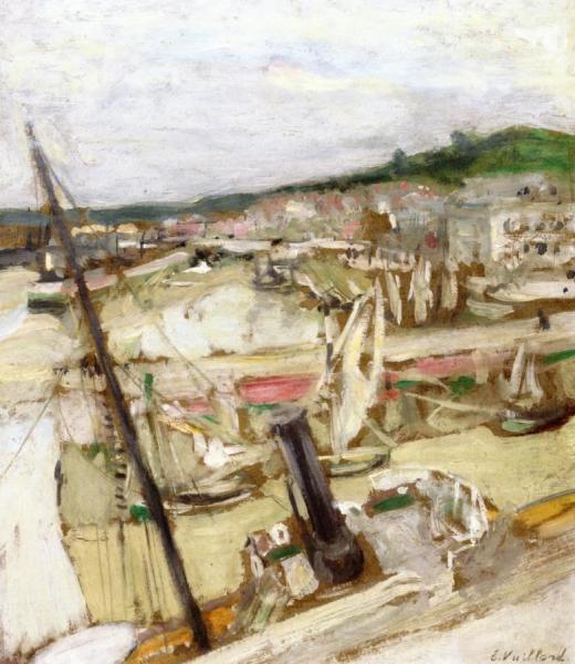 The Port Of Honfleur by Edouard Vuillard