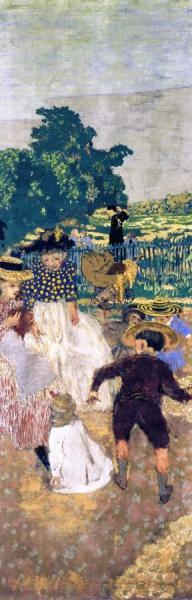 The Public Gardens - The Nursemaids by Edouard Vuillard