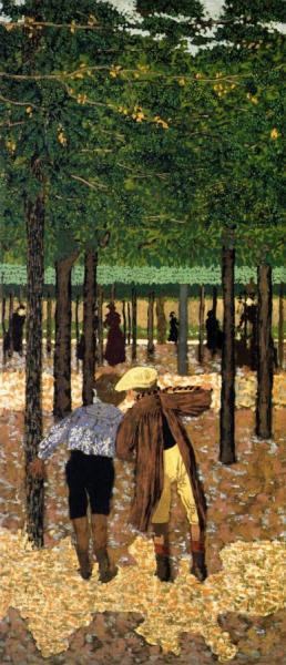 The Public Gardens - The Two Schoolboys by Edouard Vuillard