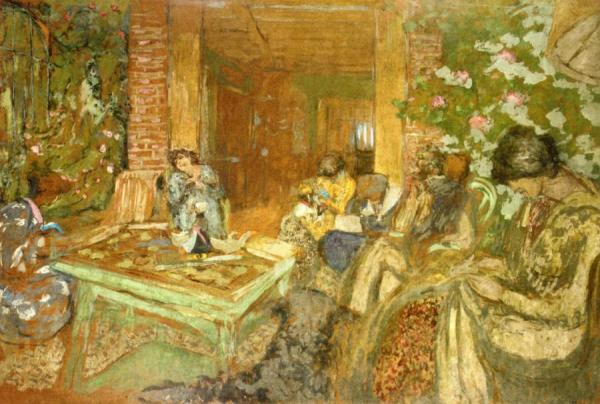 The Sewing Circle At Loctudy by Edouard Vuillard