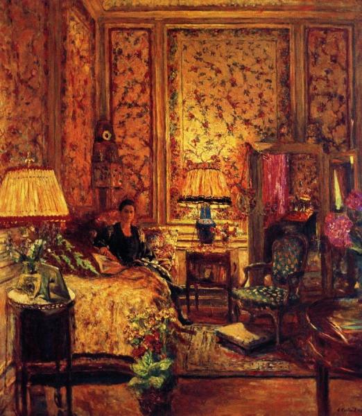 The Voiles De Gênes Boudoir by Edouard Vuillard