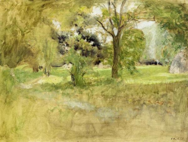 Trees In A Field by Edouard Vuillard