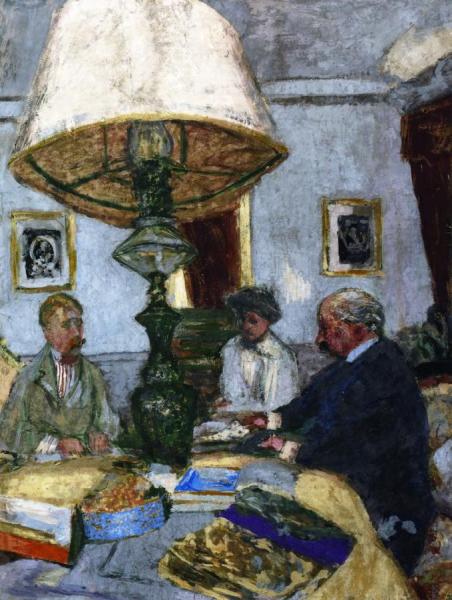Under The Large Lamp At Saint-jacut by Edouard Vuillard