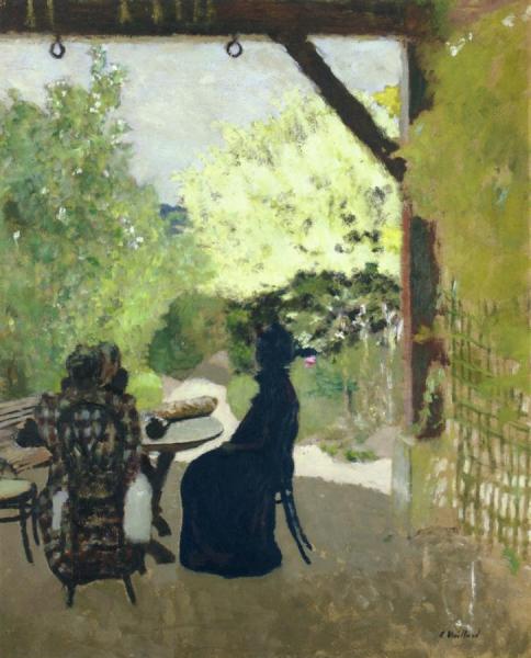 Under The Portico by Edouard Vuillard