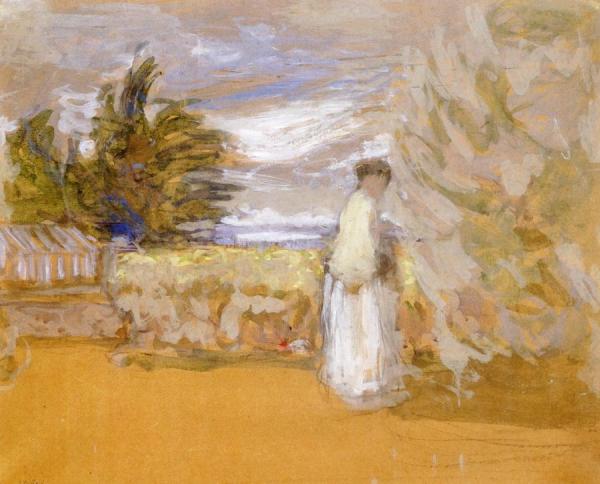Woman In A Garden by Edouard Vuillard