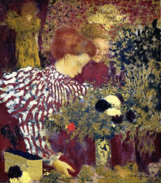 Woman In A Striped Dress by Edouard Vuillard