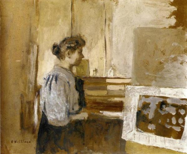 Woman In The Studio by Edouard Vuillard
