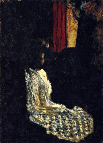 Woman Seated In A Dark Room by Edouard Vuillard