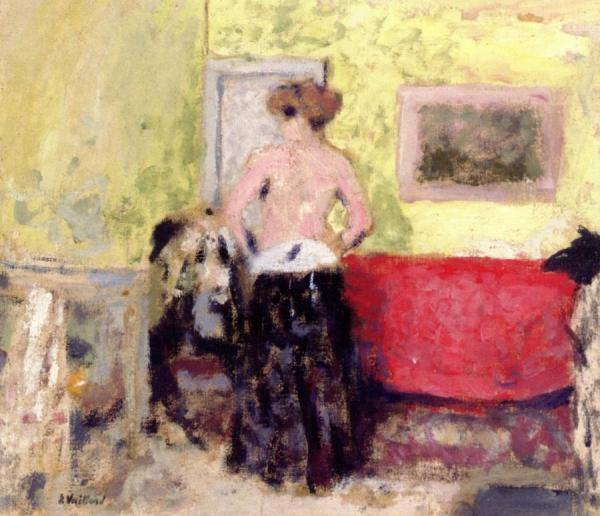 Woman Undressing, From Behind by Edouard Vuillard