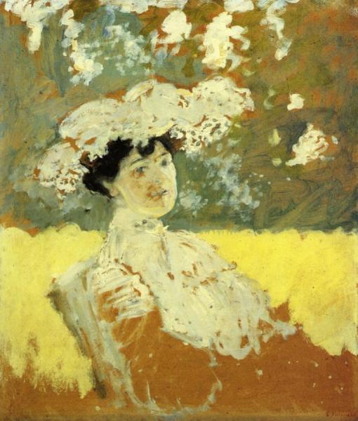 Woman With A Hat by Edouard Vuillard