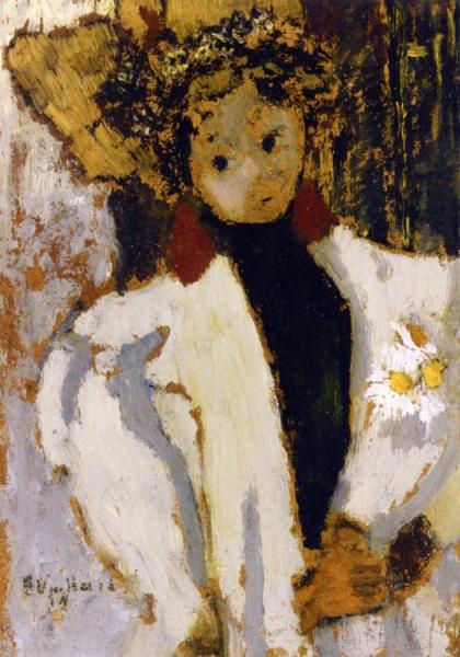 Woman With Daisies by Edouard Vuillard