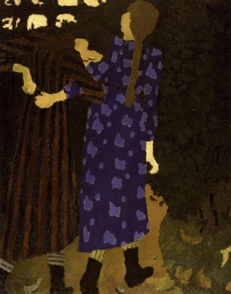 Young Girls Walking by Edouard Vuillard
