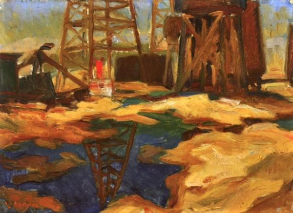 Oil Pool #1 by Edouard Vysekal