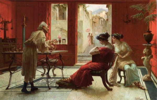 Edouardo Ettore Forti Afternoon At The Jewelry Shop