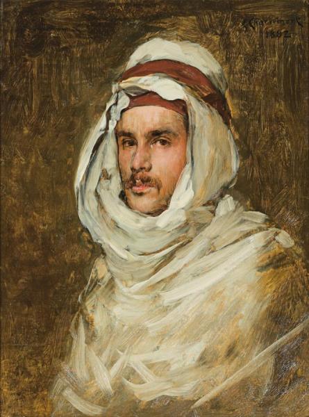 Head Of A Man by Eduard Charlemont