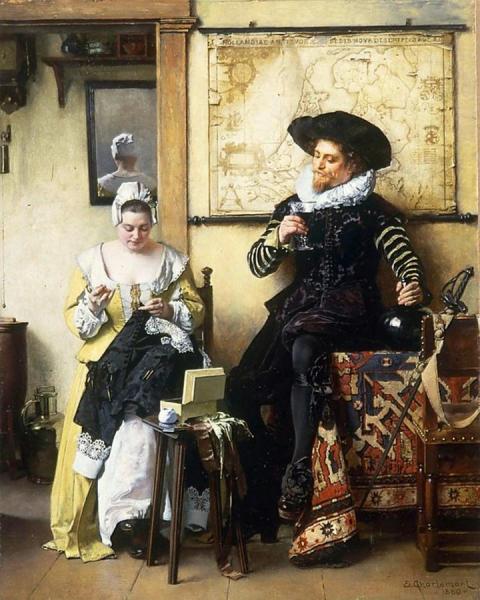 The Lacemaker by Eduard Charlemont