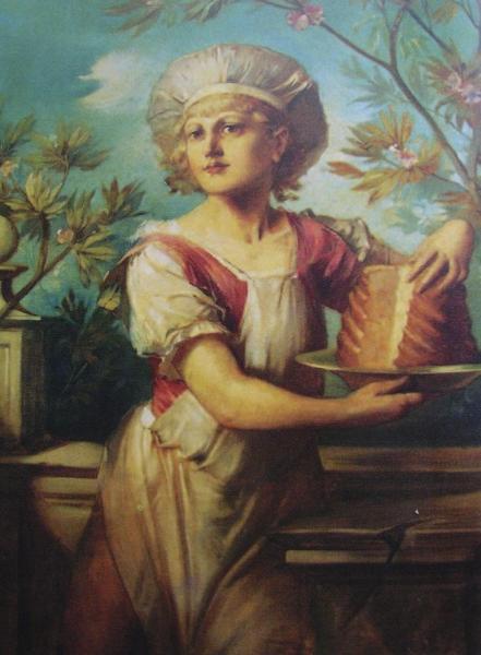 Girl With Cake by Eduard Veith