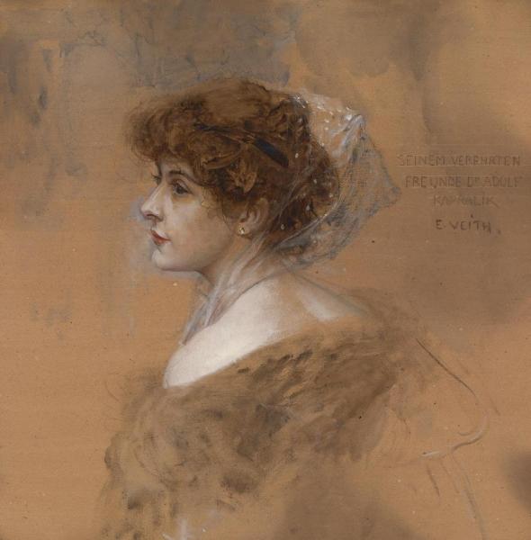 Eduard Veith Portrait Of A Young Woman