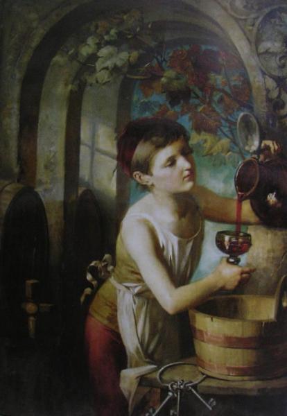 Wine Cellar by Eduard Veith Oil Painting Reproductions