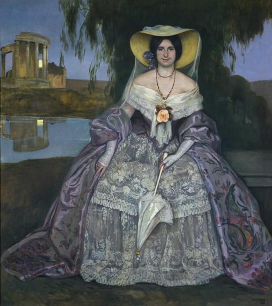 Retratro De Mujer by Eduardo Chicharro Aguera