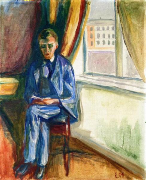 Andreas Reading by Edvard Munch
