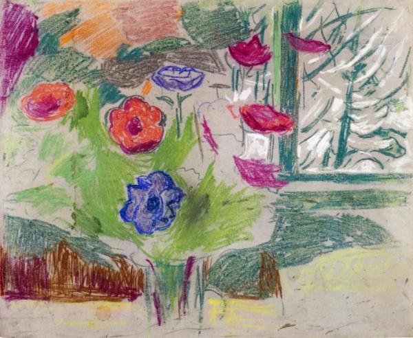 Anemones by Edvard Munch