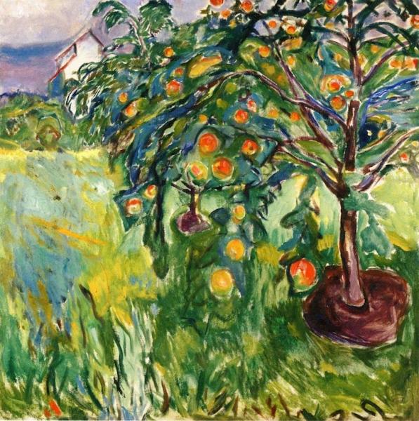 Apple Tree By The Studio by Edvard Munch
