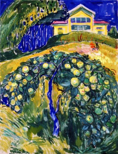 Apple Tree In The Garden by Edvard Munch