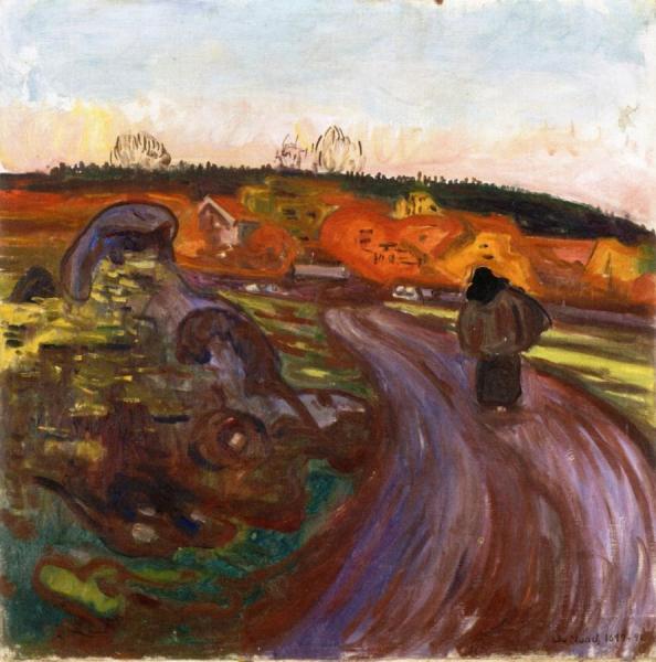 Autumn Rain by Edvard Munch
