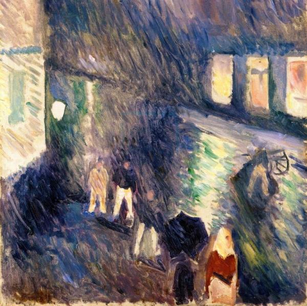 Autumn Rain by Edvard Munch