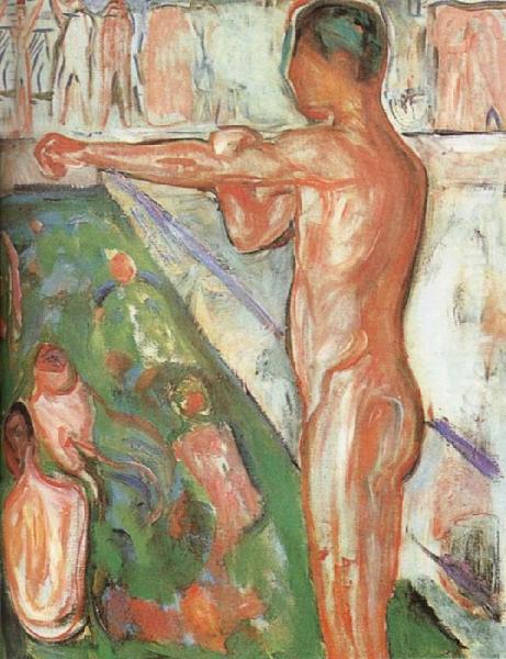 Bather by Edvard Munch