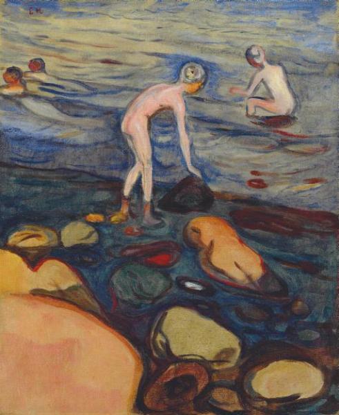 Bathing Boys by Edvard Munch Oil Painting Reproductions
