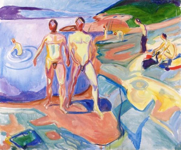 Bathing Men by Edvard Munch Oil Painting Reproductions