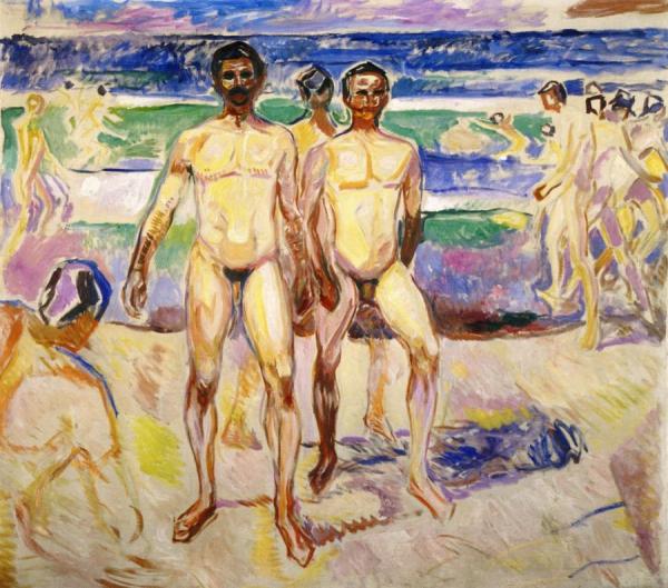 Bathing Men by Edvard Munch Oil Painting Reproductions