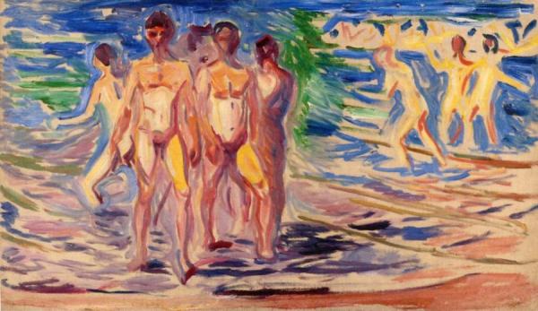 Bathing Men by Edvard Munch Oil Painting Reproductions