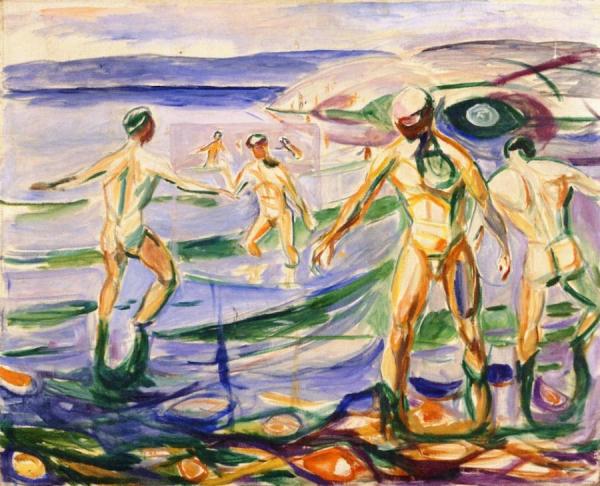 Bathing Men by Edvard Munch Oil Painting Reproductions