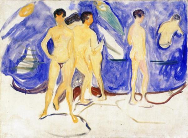 Bathing Young Men by Edvard Munch Oil Painting Reproductions