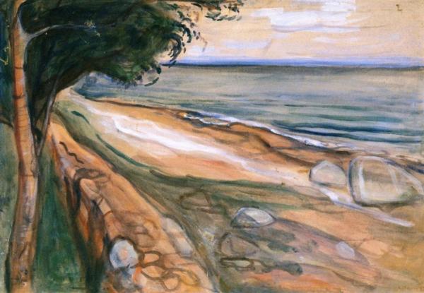 Beach by Edvard Munch