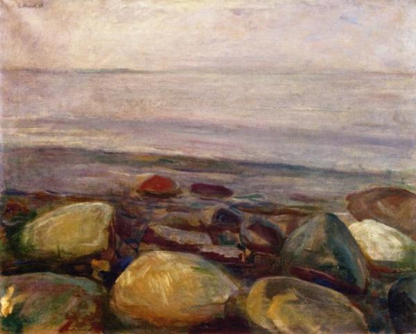 Beach Landscape From Asgardstrand by Edvard Munch