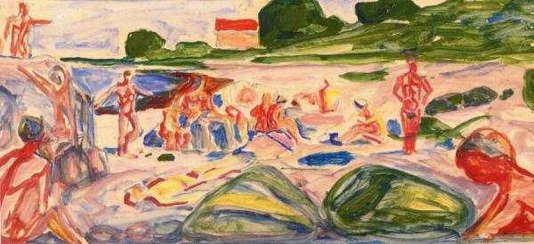 Beach Scene by Edvard Munch
