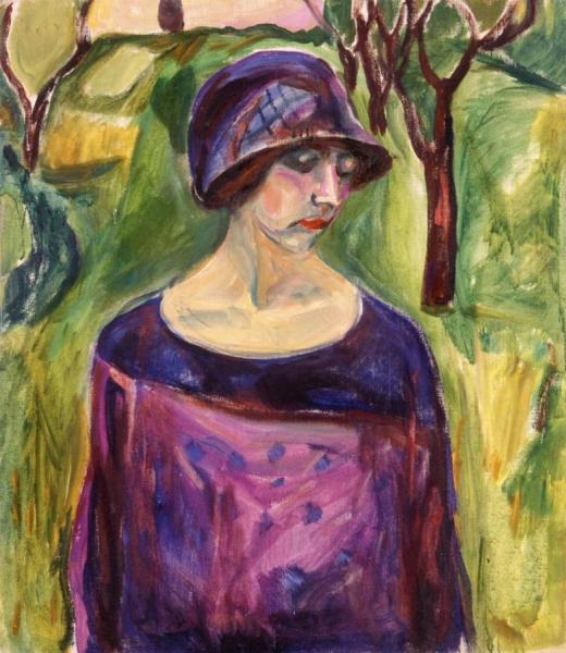 Birgit Prestøe In The Garden by Edvard Munch