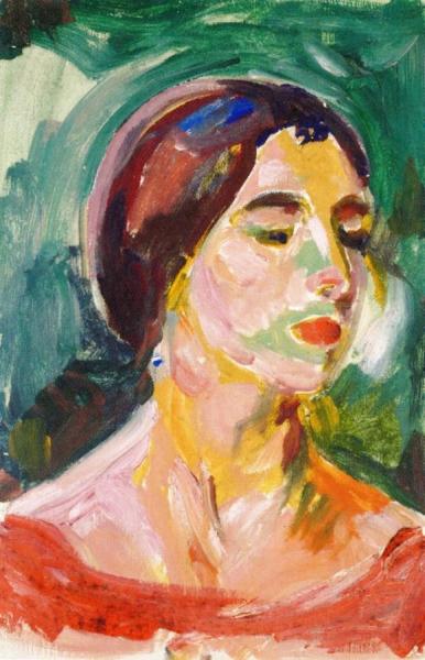 Birgit Prestøe, Portrait Study by Edvard Munch