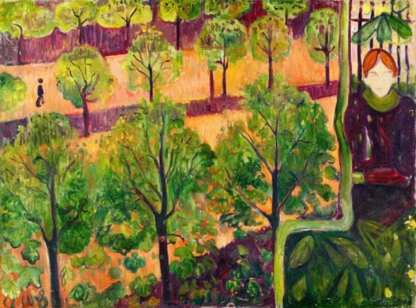 Boulevard In Paris by Edvard Munch